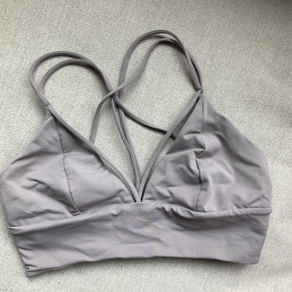 Strappy Lululemon plunge neck bralette